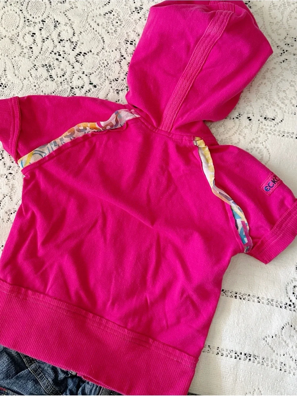 Y2K Kids Ecko Red Unltd Girls Size 6 Short Sleeve Zip Up & Skort Mini Skirt Set